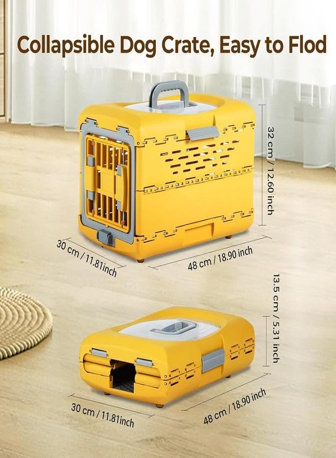 BohoBark Premium Collapsible Design for Cats and Dogs - Portable Kennel for Small Pets - Indoor/Outdoor Yellow - Image 3